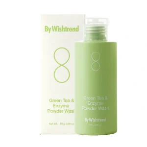 Ензимна пудра з ароматом матчі By Wishtrend Green Tea & Enzyme Powder Wash, 110 г